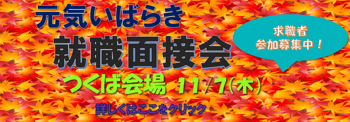 元気いばらき就職面接会（つくば）